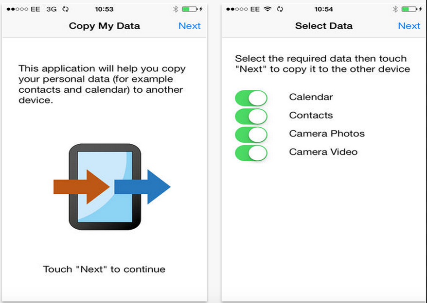 Download copy my data app